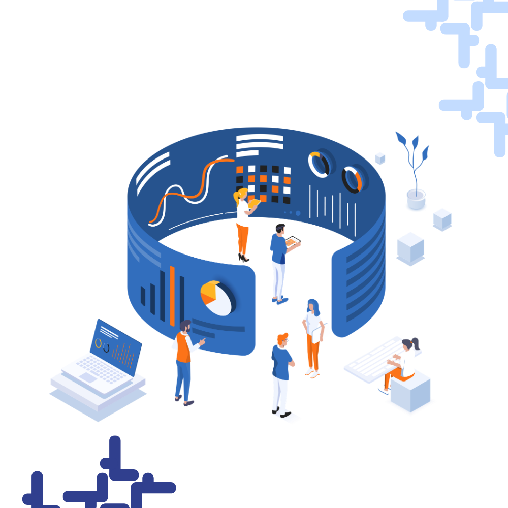 Keylock Mini-ERP Dashboard Illustration